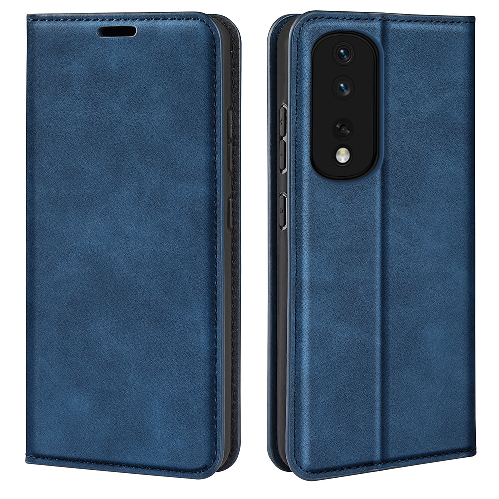 For Honor 80 Pro 5G Skin-touch Feeling Magnetic Auto-absorbed Wallet Case PU Leather Foldable Stand Flip Phone Cover For Honor 80 Pro 5G Skin-touch Feeling Magnetic Auto-absorbed Wallet Case PU Leather Foldable Stand Flip Phone Cover